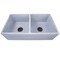 Nantucket Sinks Double Bowl Farmhouse Fireclay Sink with Shabby Sugar Finish FCFS3318D-ShabbySugar - alternate 6